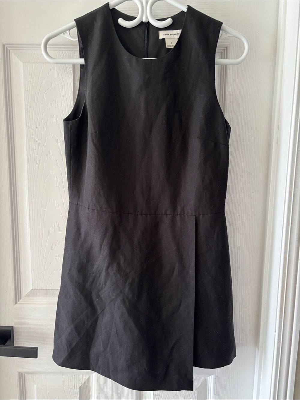 Club Monaco Black Sleeveless A-Line Skort